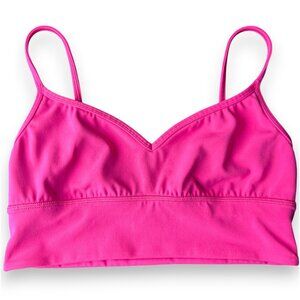Lululemon Free to Be‎ Bra Wild Pink Size 2 Strappy Light Support A B Cup